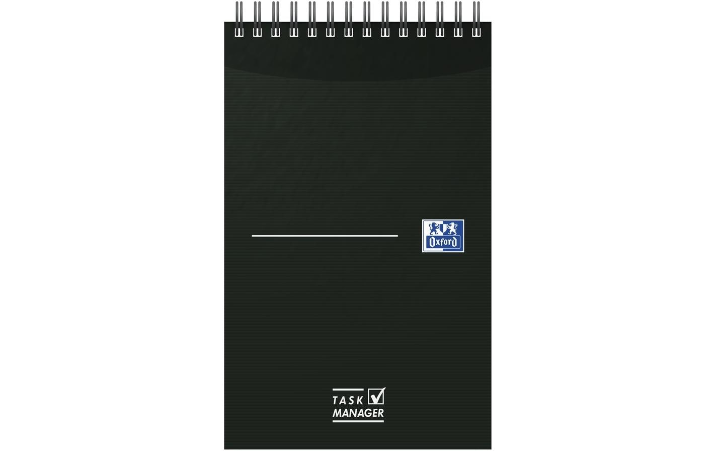 Oxford Spiralbuch – 125 × 200 mm – laminiertes Softcover, Kopfzeile & Datumsfeld, violett, schwarz