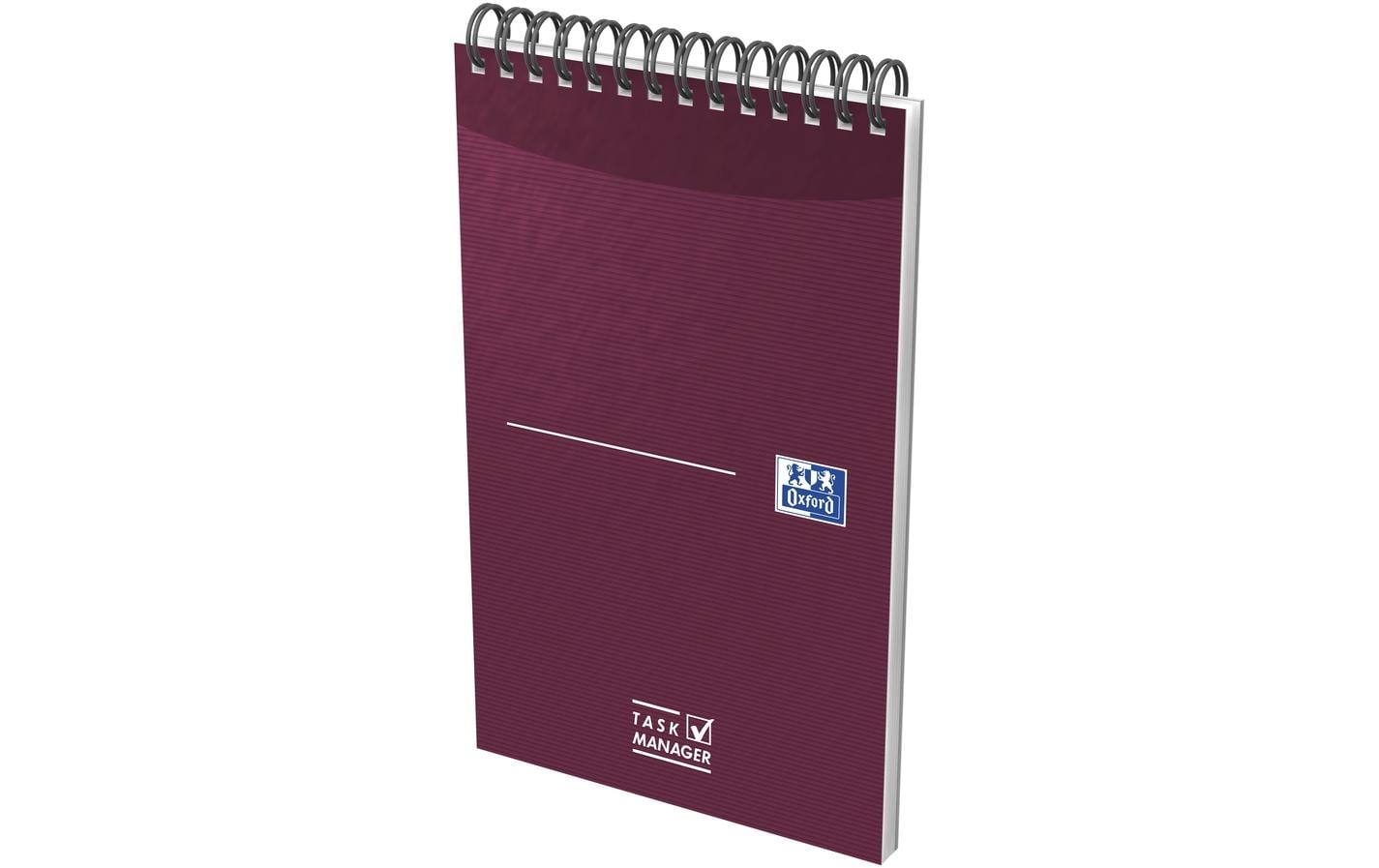 Oxford Spiralbuch – 125 × 200 mm – laminiertes Softcover, Kopfzeile & Datumsfeld, violett, schwarz