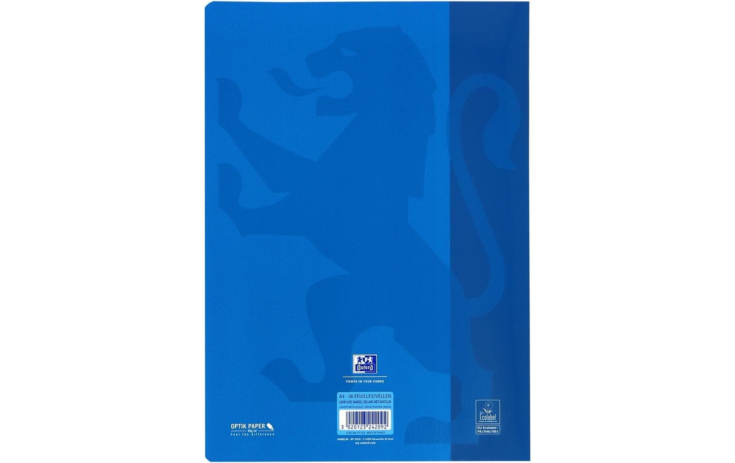 Oxford Schulheft – A4 – liniert – 72 Seiten – 90 g/m² – gebunden, türkis
