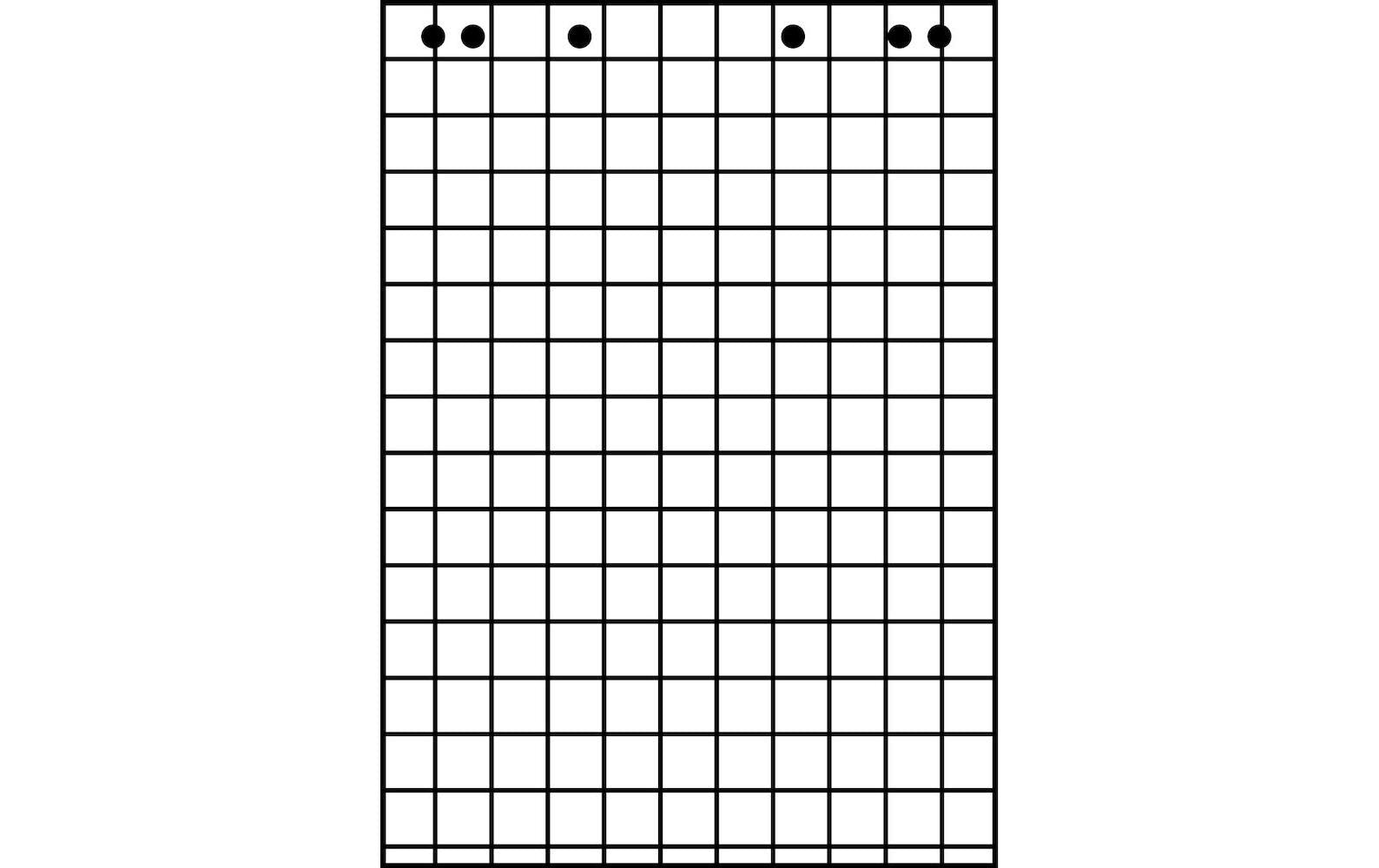 Landré Flipchartblock kariert 25 mm – 65 × 98 cm, 5er Pack, 80 g/m²