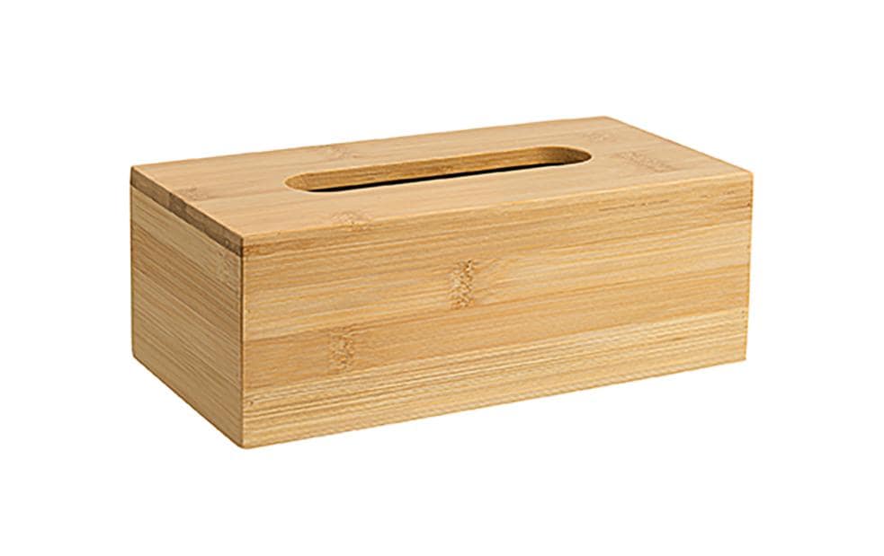 Diaqua Kosmetiktuch-Spender – 25×13×9 cm, Bambus, freistehend, Holz