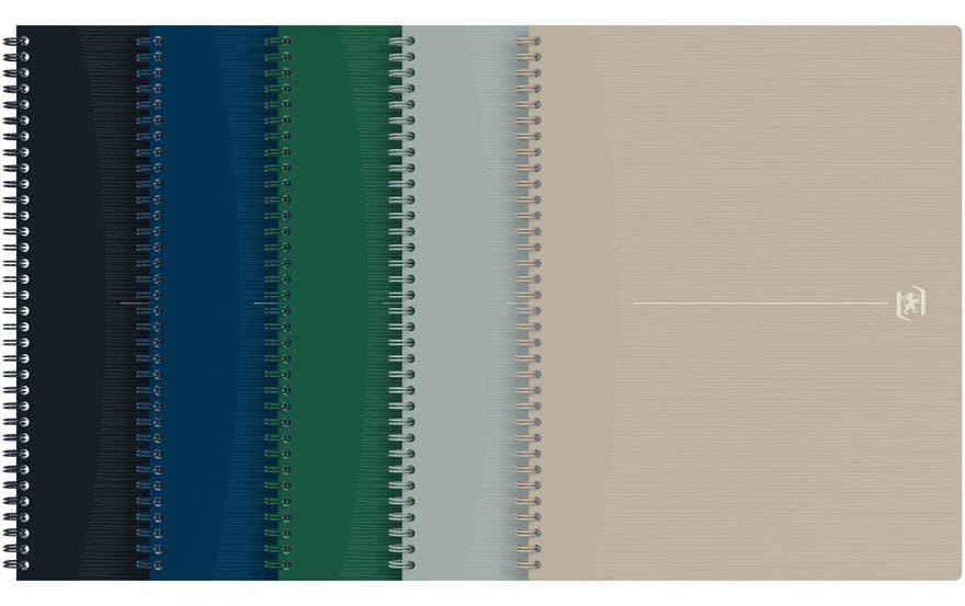 Elba Spiralheft A4+, kariert, 70 Blatt, mikroperforiert, 90 g/m² – grün, für SCRIBZEE App