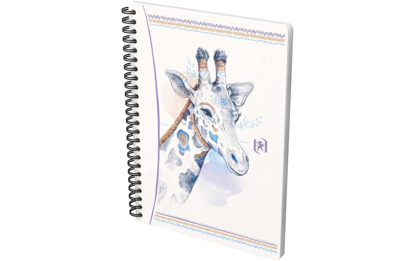 Oxford Spiralbuch – A5 – 60 Blatt – Doppelspirale, Soft-Touch-Finish – Mehrfarbig – EU Ecolabel – 4 Stück