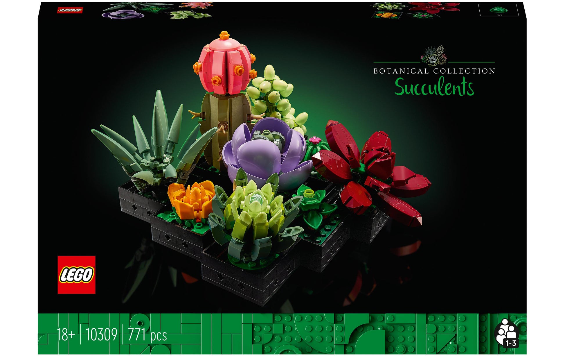 LEGO Sukkulenten 10309 – 771 Teile – 17 × 13 × 17 cm
