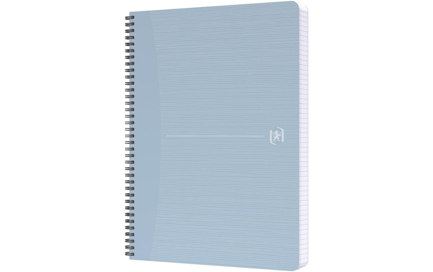Oxford Spiralbuch – A4 – kariert – 90 Blatt – Doppelspirale, CupCycling-Cover, mehrfarbig, PEFC – 6 Stück