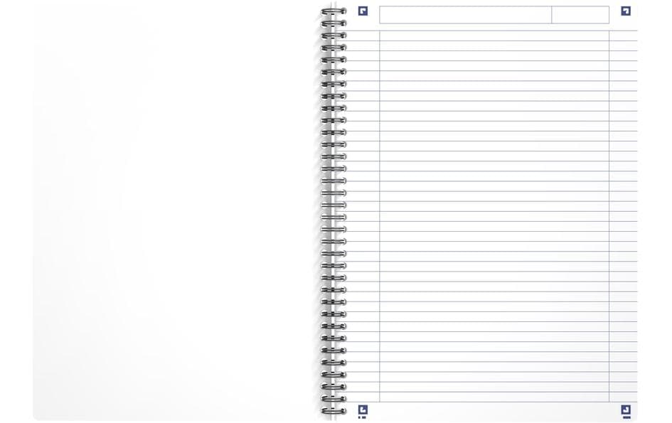 Oxford Spiralheft – A4 – 180 Blatt – 90 g/m² – Doppelspirale, kompatibel mit SCRIBZEE® App, grün, PEFC
