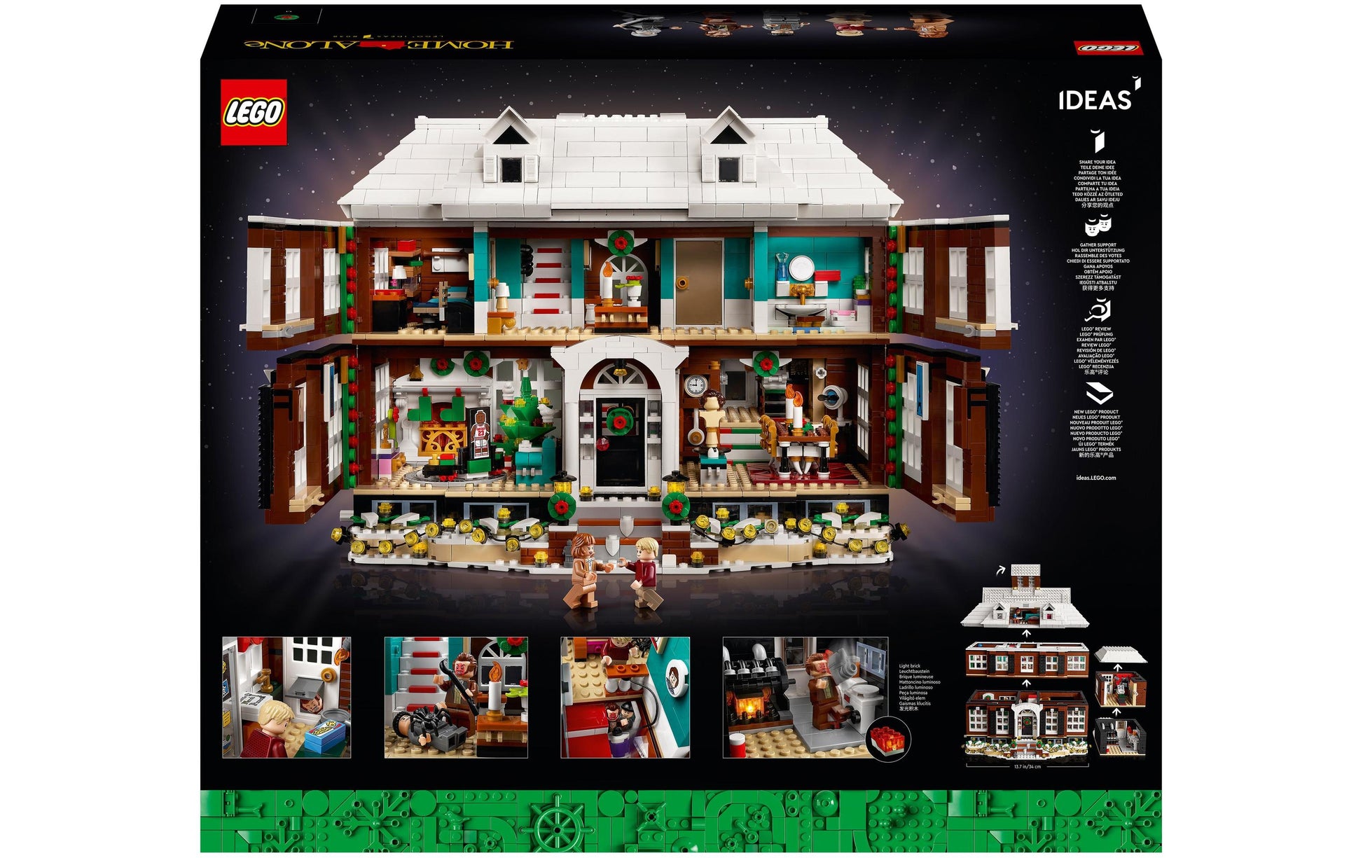 LEGO Ideas 21330 3D Puzzle Home Alone – 3955 Teile – 34 × 27 × 37 cm – ab 18 Jahren
