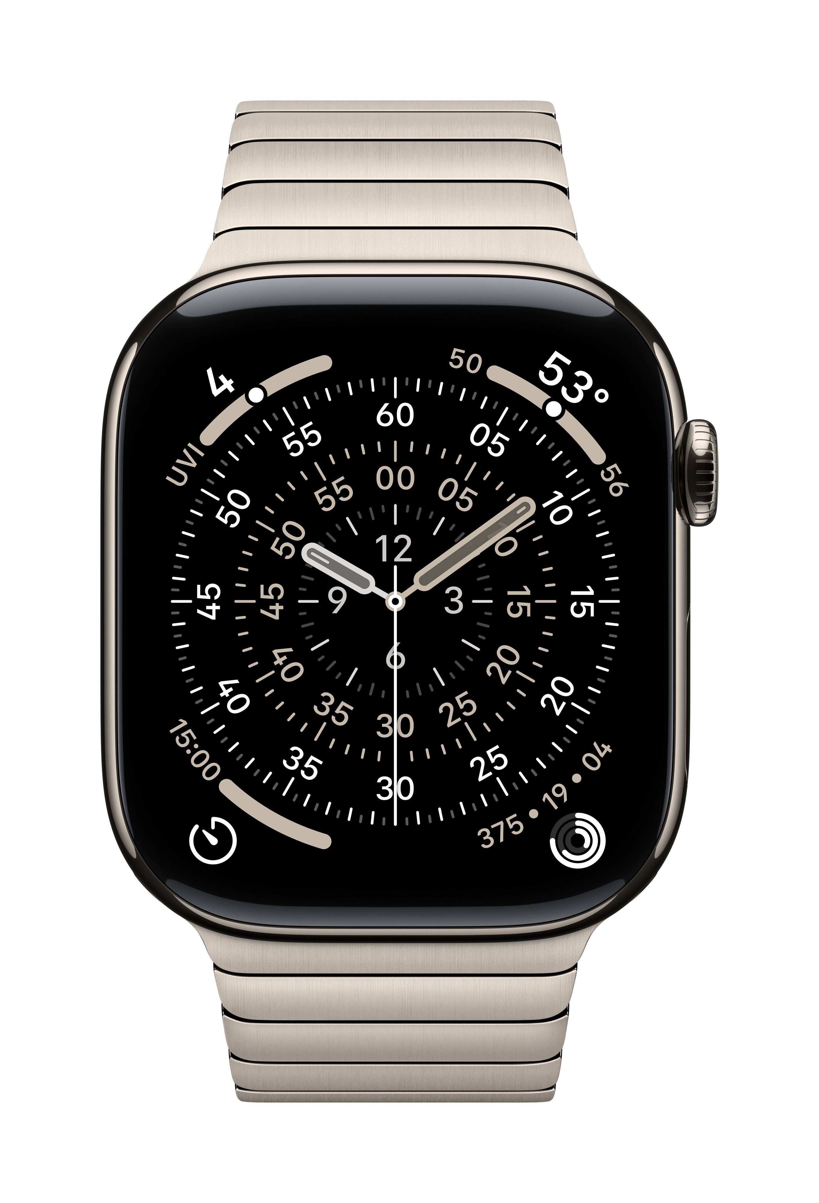 Apple Gliederarmband Edelstahl – Titan, für Apple Watch