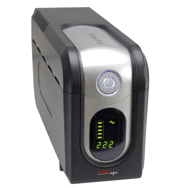 ROLINE DesignSecure 825 USV 0,825 kVA/495 W Line-Interaktiv – Tower – C13×5, Eingang IEC C14