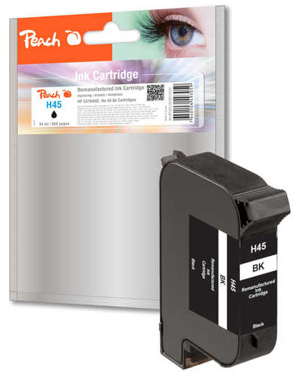 Peach 51645A Schwarz Tintenpatrone (Kompatibel) – 950 Seiten – für HP OfficeJet Pro 1150/1170/1175
