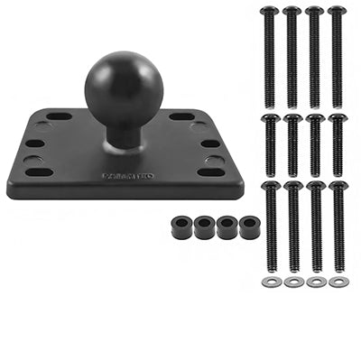 RAM Mounts Basis, 1" Kugel – für Bremsflüssigkeitsbehälter-Deckel, Aluminium/Gummi, Schwarz