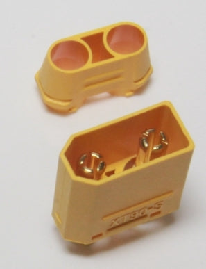 EP Product XT90-S Stecker, 2 Stk., mit Kabelschutz – Gelb