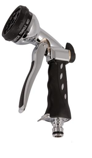Alba-Krapf Multifunktionsbrause 10 S – Messing – Schwarz/Silber