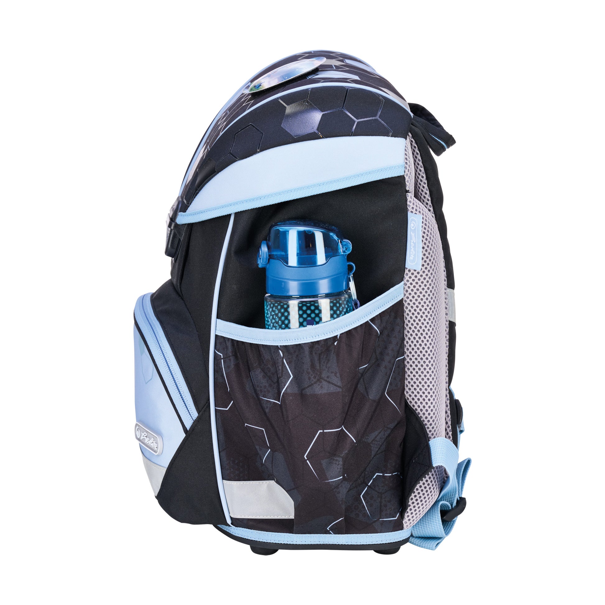 Herlitz UltraLight XL Plus – Schulrucksack-Set, Cyber Soccer, 22 l, 32×39×25 cm