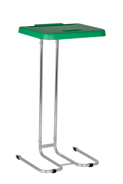 Alba-Krapf Abfallcontainer – 110 l – Stahl, silber – B × H × T 465 × 815 × 370 mm