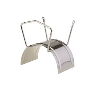 Alba-Krapf Midi inox Wandschlauchhalter 160 m – silber, Edelstahl, B 220 × H 130 × T 170 mm