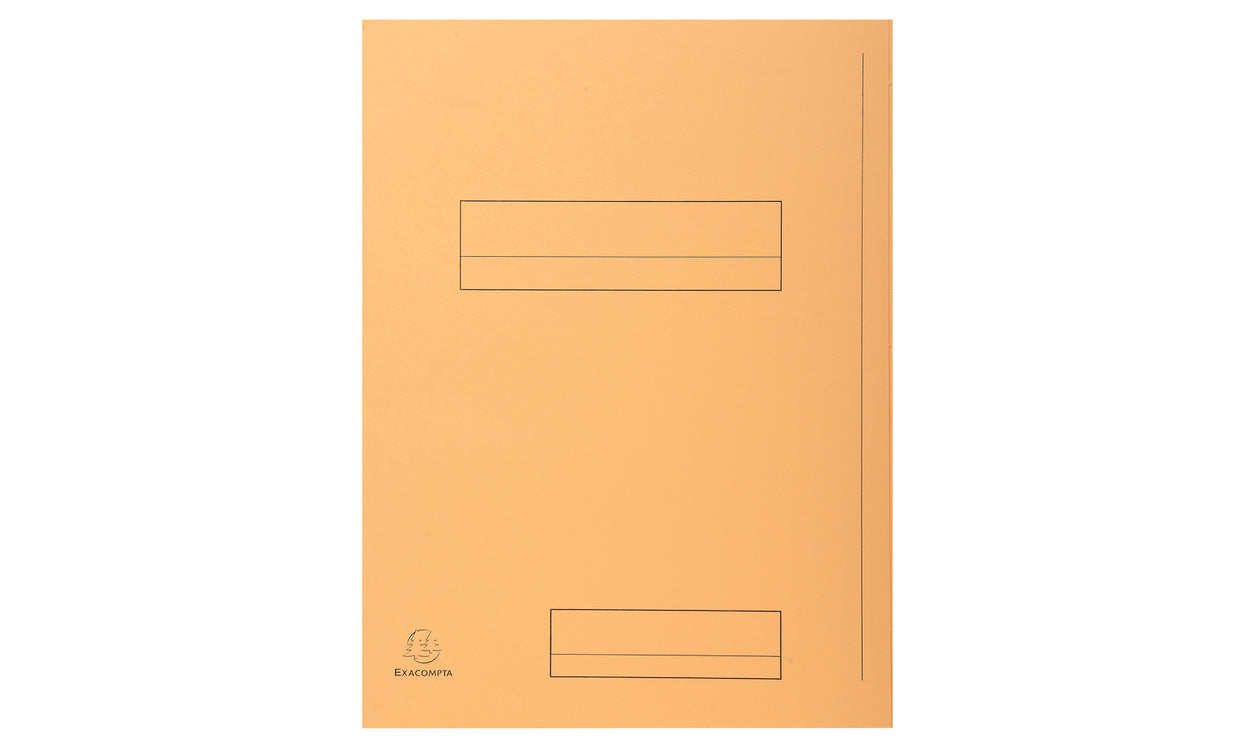 Exacompta Aktendeckel SUPER 250 – A4 – Karton – Chamois – 2 Einschlagklappen 100 mm – 50 Stk.