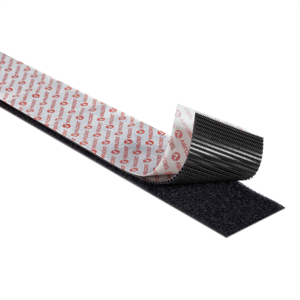 Velcro Klettband extra stark – 50 mm × 5 m, schwarz, selbstklebend, Innen & Aussen, 1 Stk.