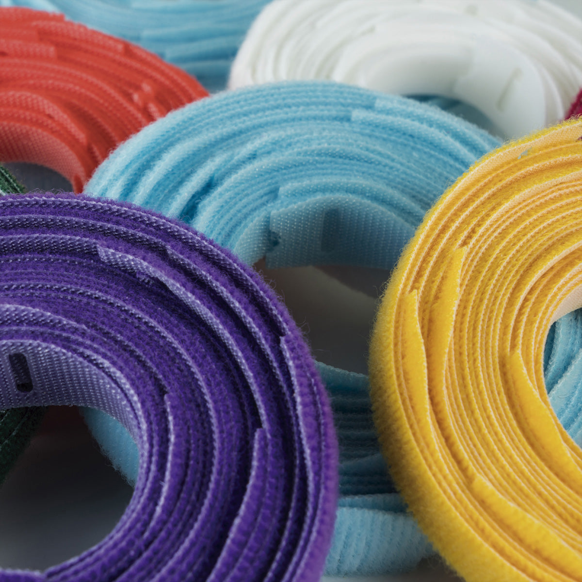 Velcro Gummibänder – 13 × 200 mm, Weiss, Polypropylen, 100 g