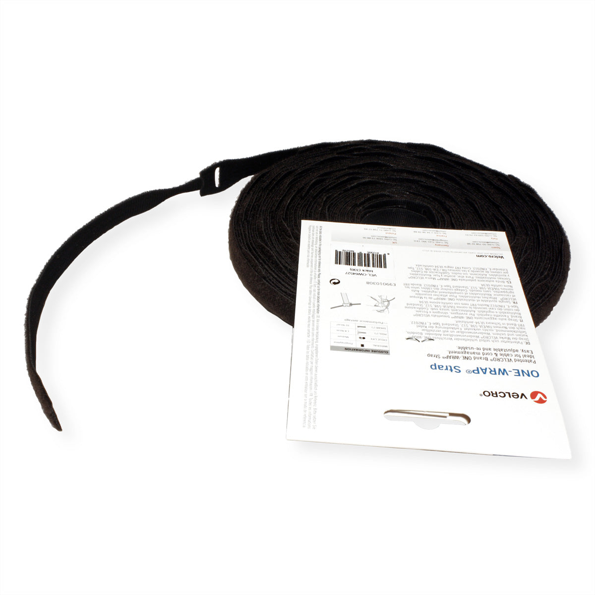 Velcro Gummibänder – 20 × 200 mm, Schwarz, Polypropylen, 145 g