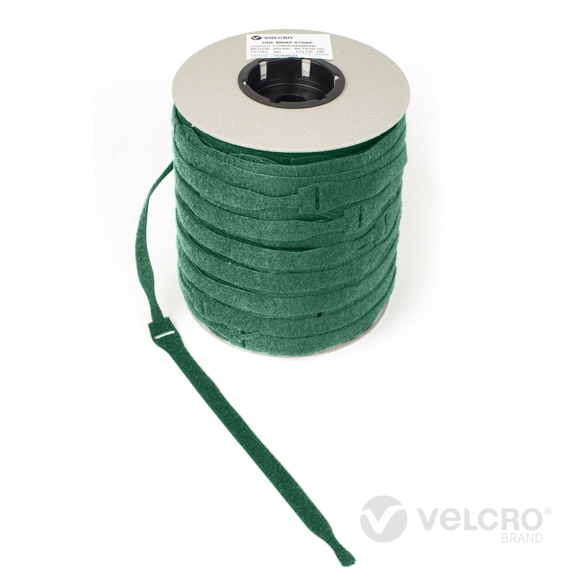 Velcro Professional Series Klettkabelbinder, 200 mm × 20 mm, 750er-Pack – Grün