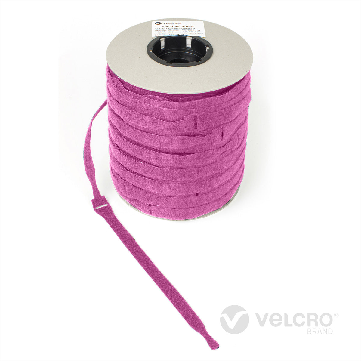 Velcro Schnur – 0,2 m, Breite 20 mm, PP, Rosa, 750 Stück