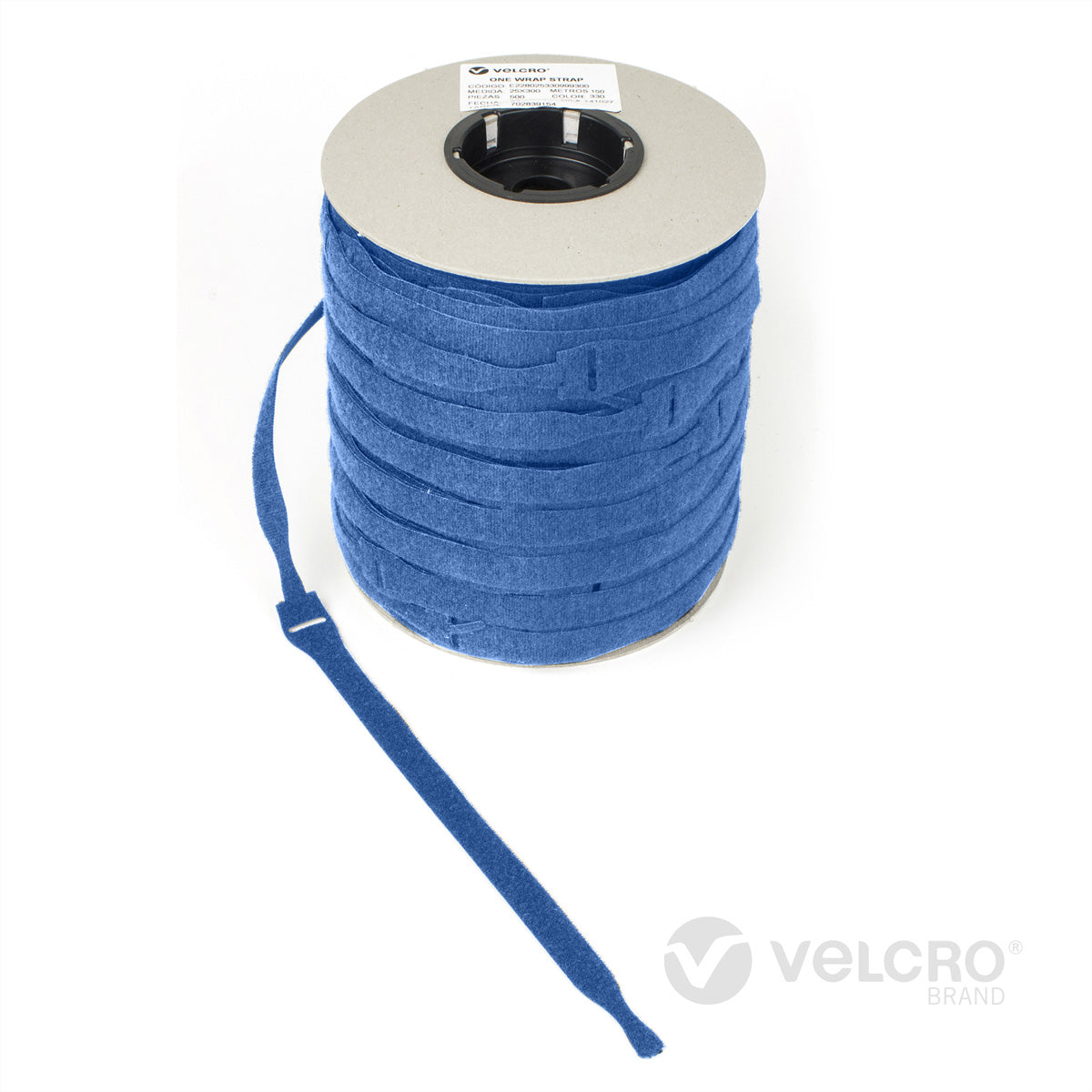 Velcro Schnur – 0,3 m, PP, blau, 750 Stück