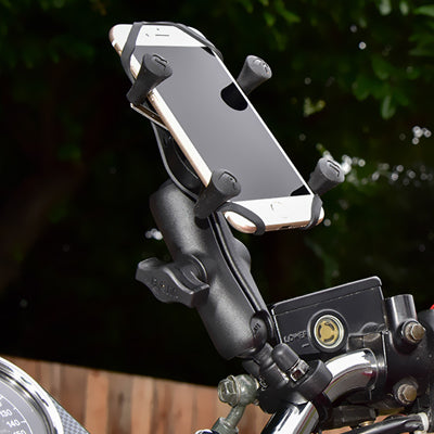 RAM Mounts Universal X-Grip – Fahrrad-/Motorrad-Halterung – Lenker, für Android/iOS – Schwarz