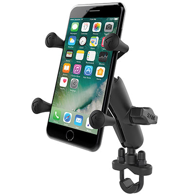 RAM Mounts Universal X-Grip – Fahrrad-/Motorrad-Halterung – Lenker, für Android/iOS – Schwarz