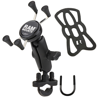 RAM Mounts Universal X-Grip – Fahrrad-/Motorrad-Halterung – Lenker, für Android/iOS – Schwarz