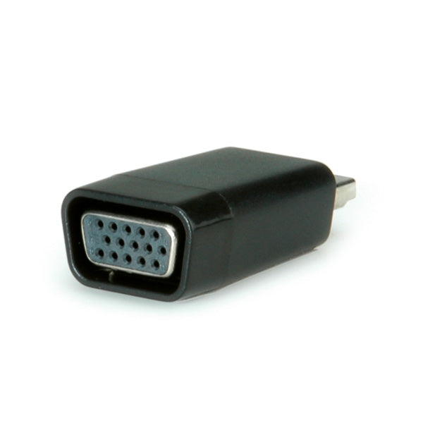 VALUE HDMI zu VGA Adapter – 1920 × 1200 @ 60 Hz, aktiv – für Notebook/Beamer – Schwarz