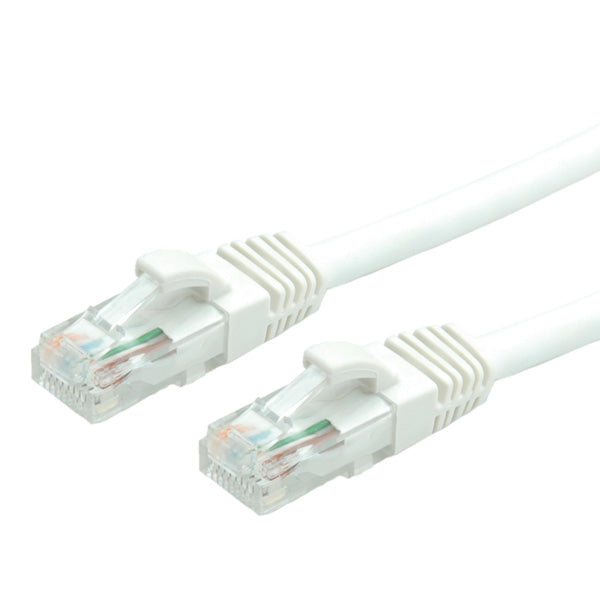 VALUE Patchkabel – Cat6 U/UTP, 0,5 m, Weiss, LSOH, RJ-45