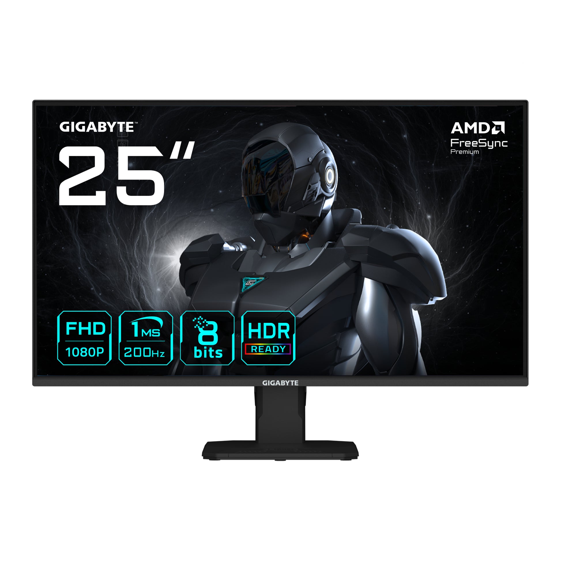 GIGABYTE GS25F2 – Monitor, 24,5", 1920 × 1080 (Full HD), IPS, 200 Hz, 300 cd/m²
