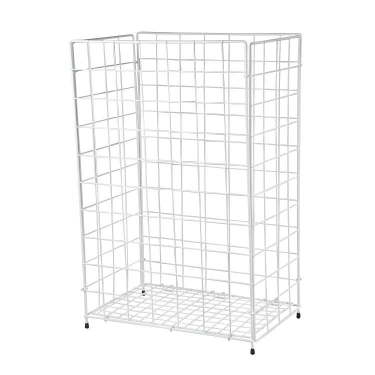 Papierkorb – 70 l – Stahl, rechteckig – weiss