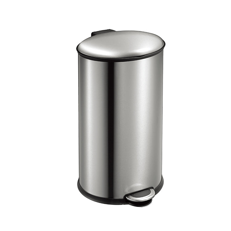 Vepa Bins Treteimer EKO Ellipse – 40 l – Edelstahl, oval – Soft-Close, Anti-Fingerprint