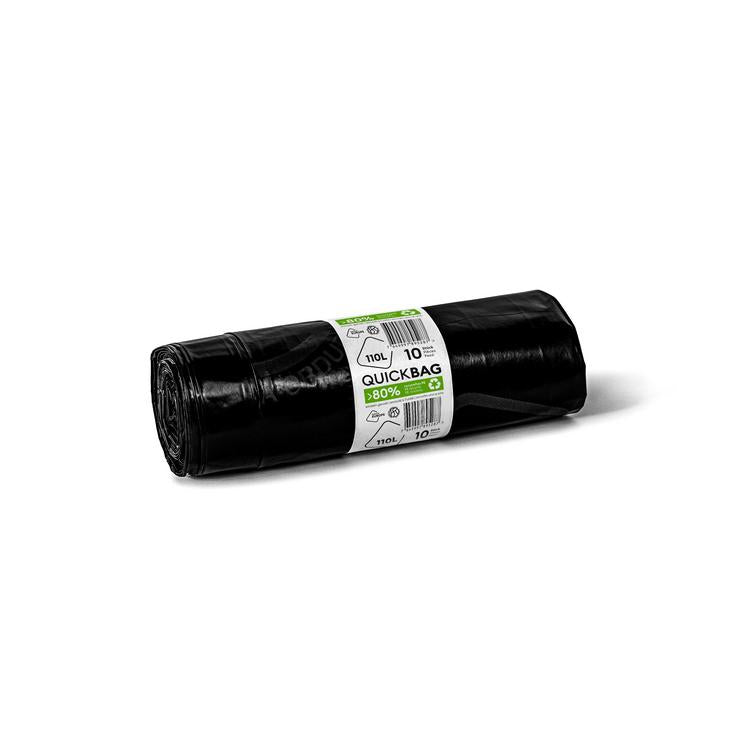 NoName Kehrichtsack OKS – 110 l, mit Zugband, LDPE, schwarz, 10 Stk