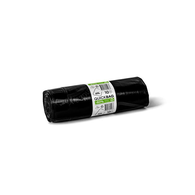 NoName Kehrichtsack OKS – 60 l, mit Zugband, LDPE, schwarz, 10 Stk