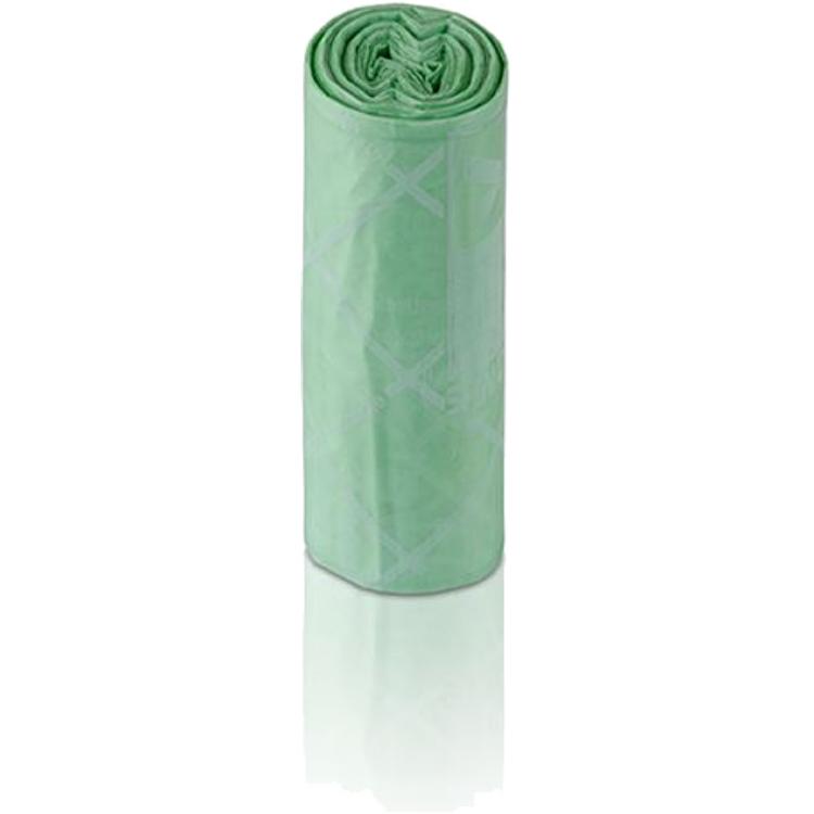 NoName Kompostierbeutel – 140 l, kompostierbar, grün, 570 × 1300 × 300 mm, 12 Rollen à 16 Stk