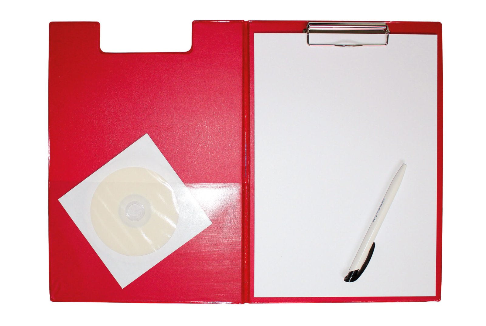 MAUL Klemmbrett-Mappe 319 × 229 mm – Karton, Rot – mit Innentasche