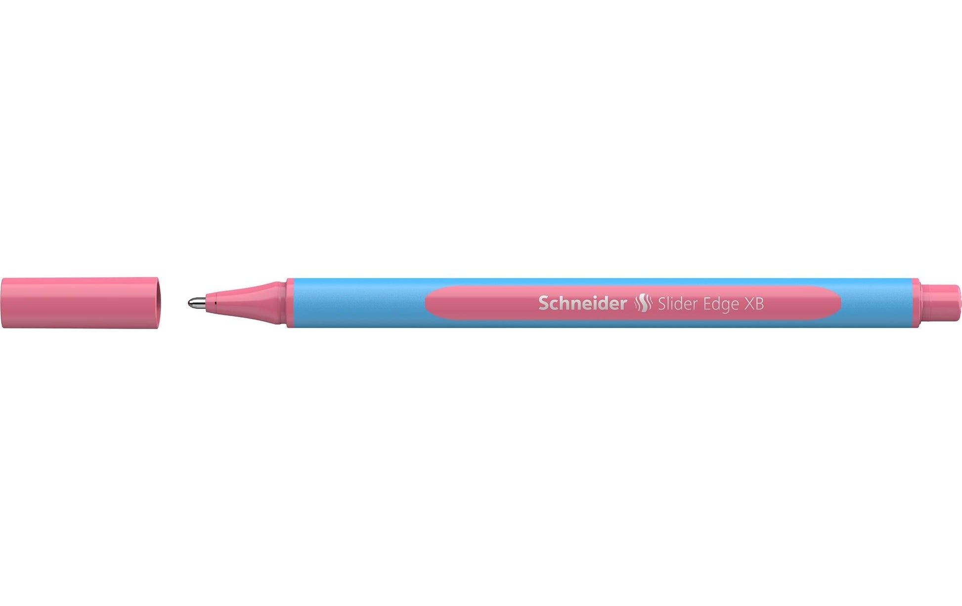 Schneider Schreibgeräte Slider Edge Pastell Kugelschreiber – Pink, Spitze 0,7 mm, Deckel, Gummischaft, 1er Pack