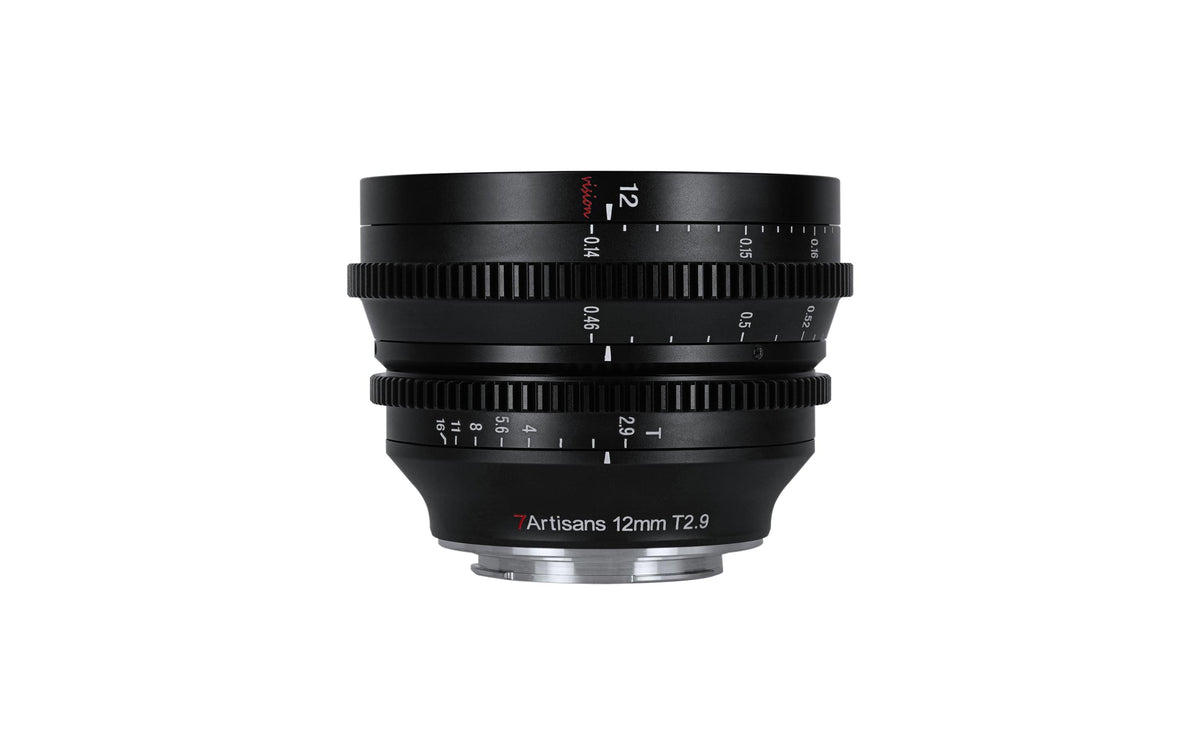 7Artisans C704B L-Mount Weitwinkelobjektiv – 12 mm T2,9 – Manuell – für Panasonic, Leica, Sigma – Filter 82 mm