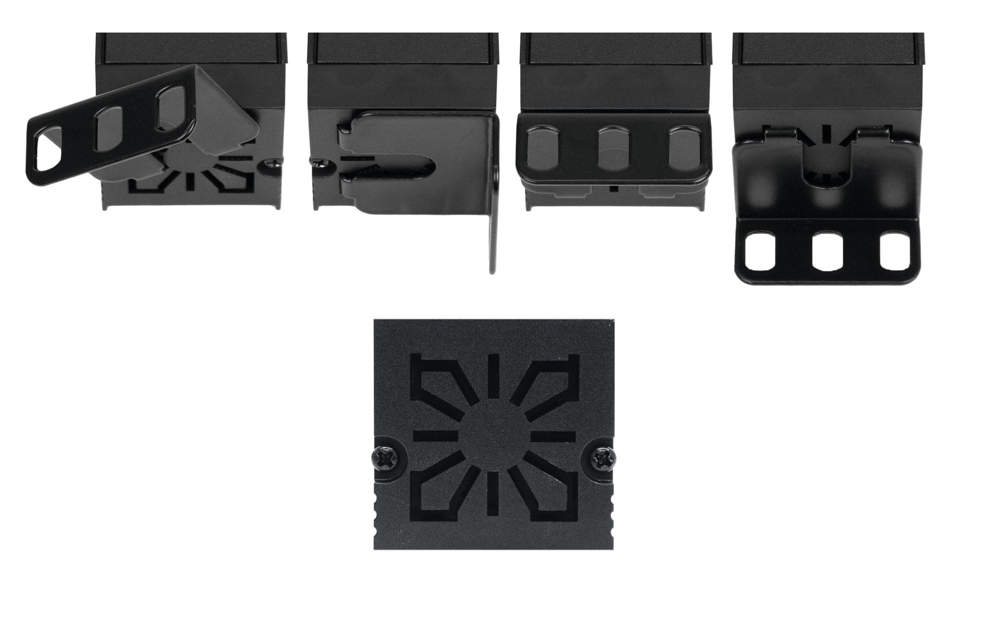 Steffen ALU Modular – Steckdosenleiste, 8× T13, ohne Schalter, 3 m, Stecker T12, IP20