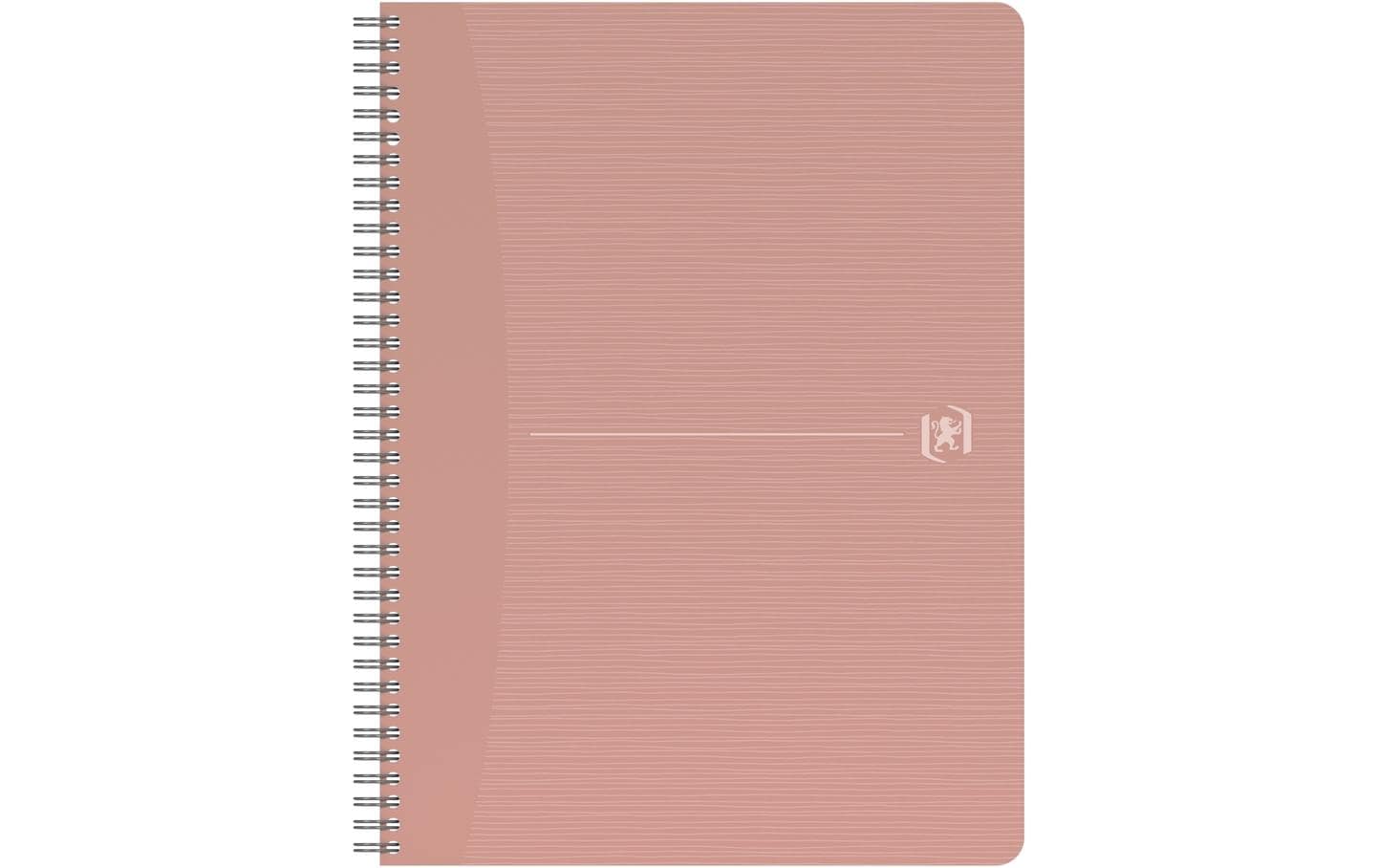 Oxford Spiralheft – A4 – 90 Blatt – 90 g/m² – Doppelspirale, SCRIBZEE-kompatibel, abgerundete Ecken, Rosa