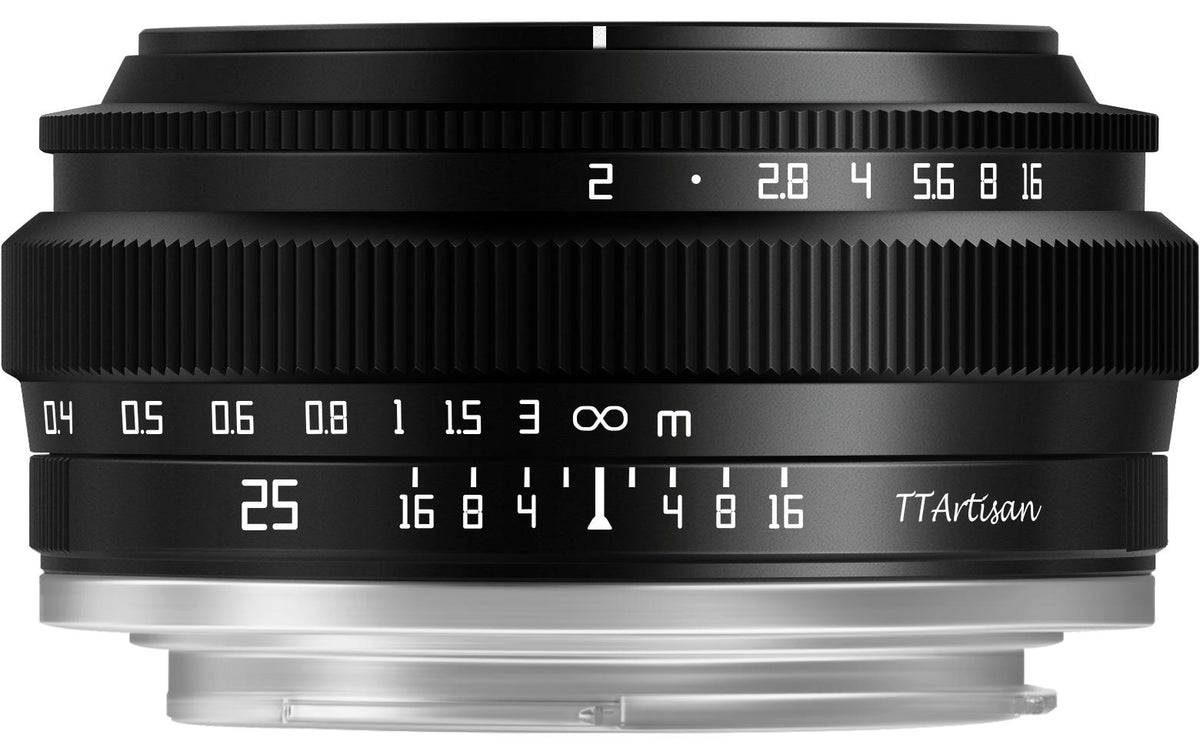 TTArtisan C2520-B-E Objektiv (Sony E) – 25 mm f/2 – für Sony A5000, A5100, A6000 und andere
