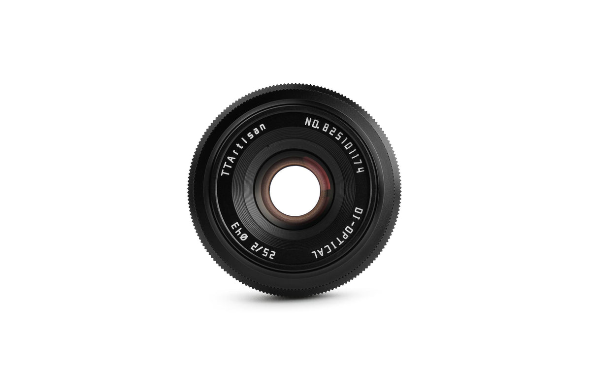 TTArtisan C2520-B-M43 MFT-Objektiv – 25 mm f/2, manuell, 43 mm Filter – für Olympus, Panasonic
