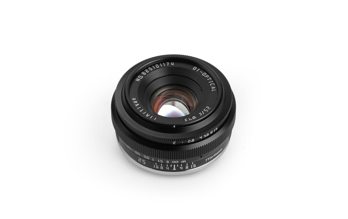 TTArtisan C2520-B-E Objektiv (Sony E) – 25 mm f/2 – für Sony A5000, A5100, A6000 und andere