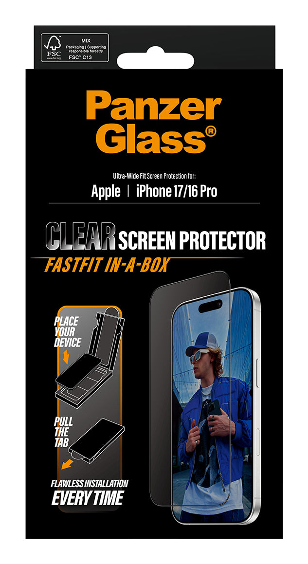 PanzerGlass Displayschutzfolie – für Apple iPhone 17