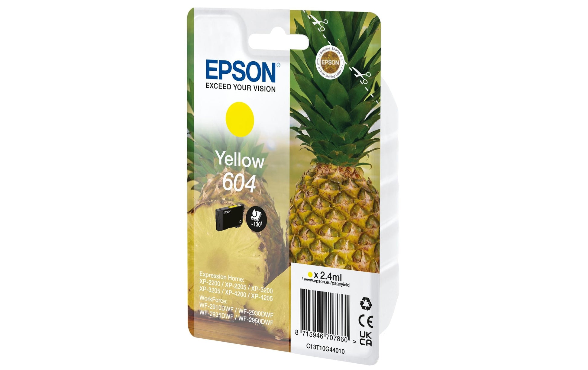 Epson Tintenpatrone 604, Gelb, 2,4 ml