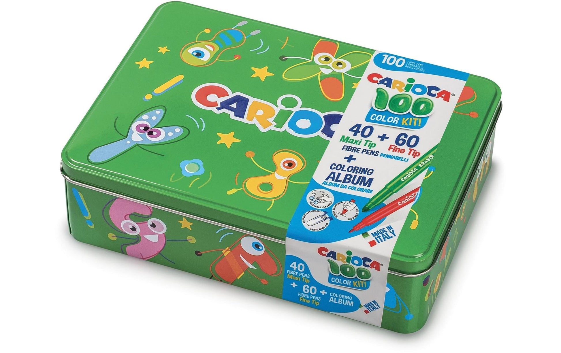 Carioca Auswaschbare Filzstifte, 100 Farben