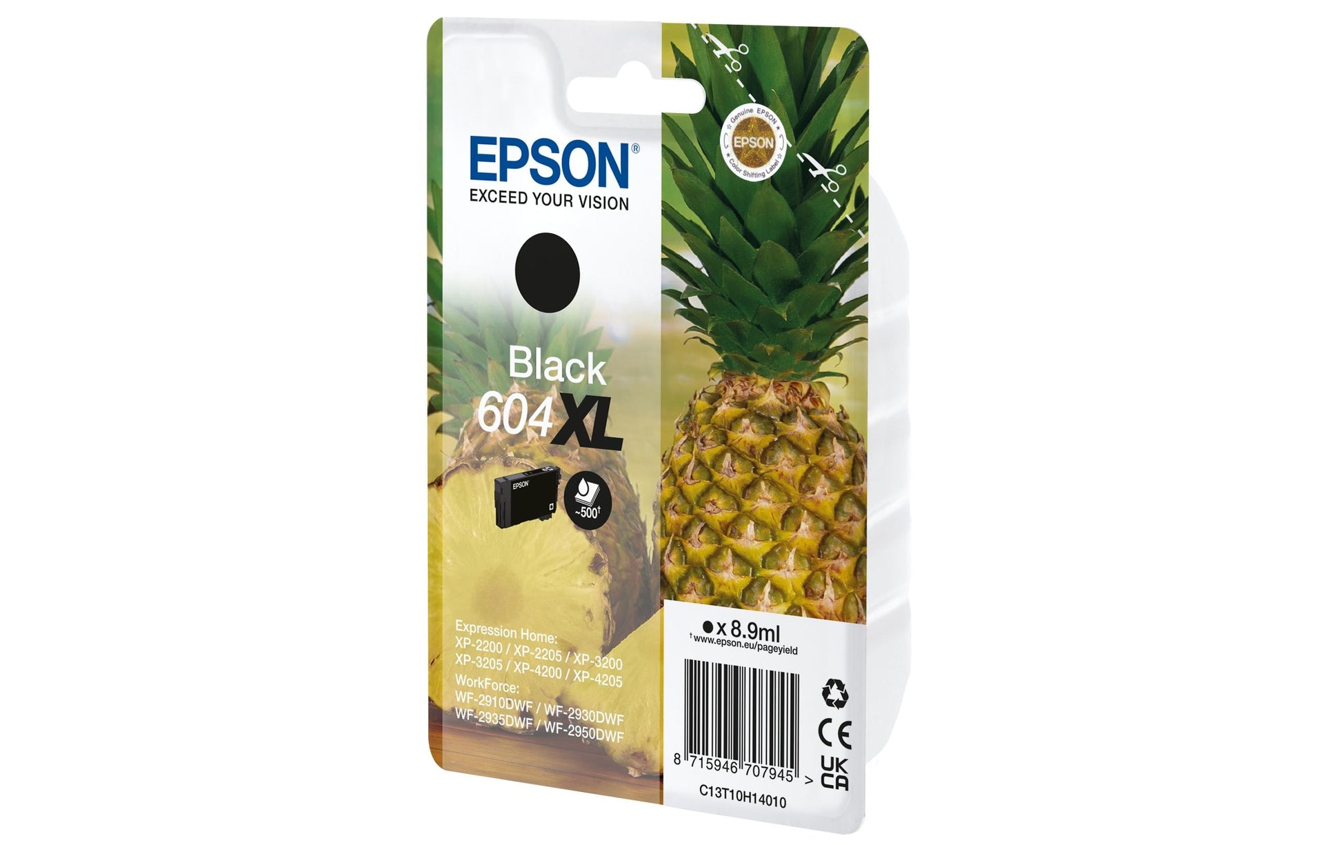 Epson Tintenpatrone 604XL, Schwarz, XL, 8,9 ml – für Inkjetdrucker, Multifunktionsgeräte